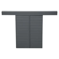 Fortia Volet coulissant aluminium anthracite - l.120 x H.125 cm - 2 vantaux