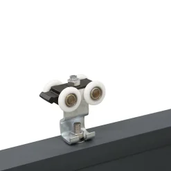 Fortia Volet coulissant aluminium anthracite - l.120 x H.125 cm - 2 vantaux