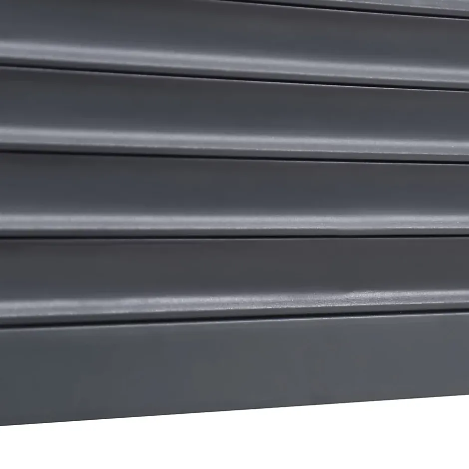 Volet roulant aluminium anthracite - ouverture motorisée - - l.120 x H.225 cm-Fortia Sale