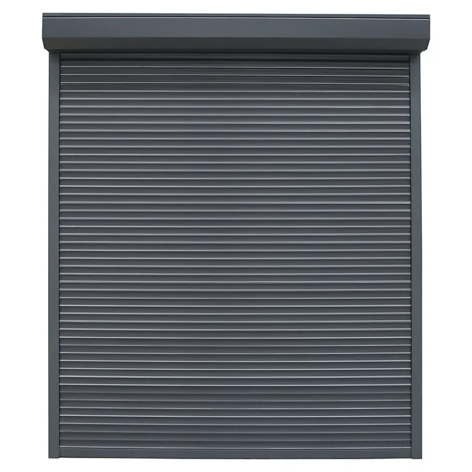 Fortia Volet roulant aluminium anthracite - ouverture motorisée - - l.100 x H.215 cm