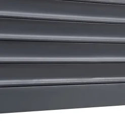 Volet roulant aluminium anthracite - ouverture motorisée - - l.100 x H.155 cm-Fortia Outlet