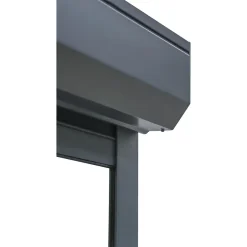 Volet roulant aluminium anthracite - ouverture motorisée - - l.120 x H.135 cm-Fortia New