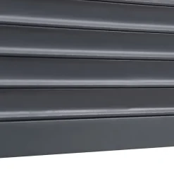 Volet roulant aluminium anthracite - ouverture motorisée - - l.120 x H.135 cm-Fortia New