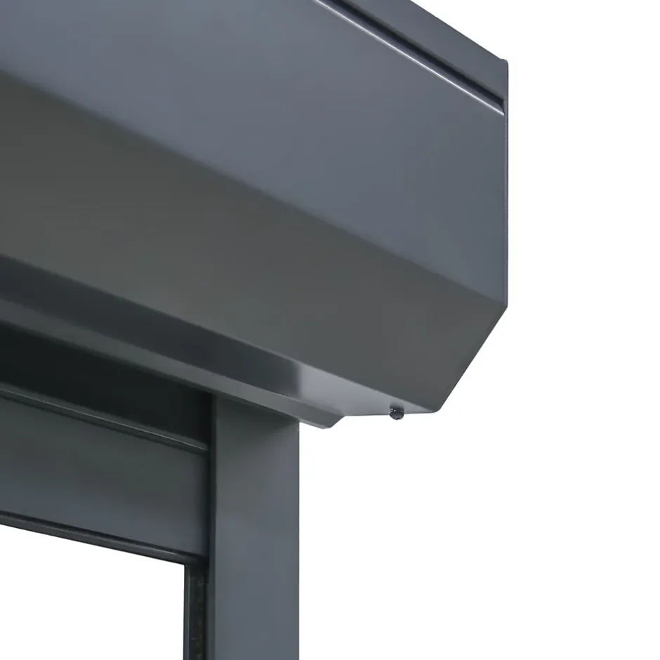 Fortia Volet roulant aluminium anthracite - ouverture motorisée - - l.180 x H.215 cm