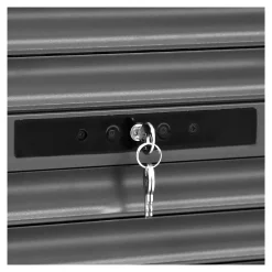 Volet roulant aluminium anthracite - ouverture manuelle - - l.100 x H.220 cm-Fortia Clearance