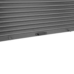 Volet roulant aluminium anthracite - ouverture manuelle - - l.100 x H.220 cm-Fortia Clearance