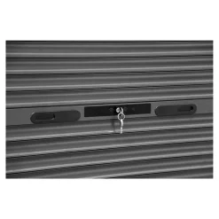 Volet roulant aluminium anthracite - ouverture manuelle - - l.100 x H.220 cm-Fortia Clearance