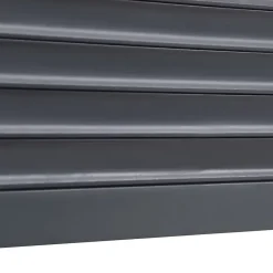 Volet roulant aluminium anthracite - ouverture motorisée - - l.240 x H.200 cm-Fortia Outlet