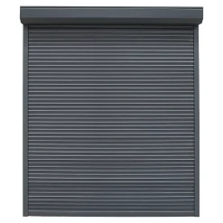 Fortia Volet roulant aluminium anthracite - ouverture motorisée - - l.90 x H.135 cm