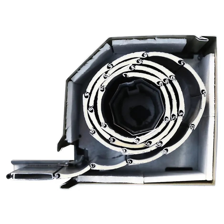 Volet roulant aluminium anthracite - ouverture motorisée - - l.120 x H.145 cm-Fortia Hot