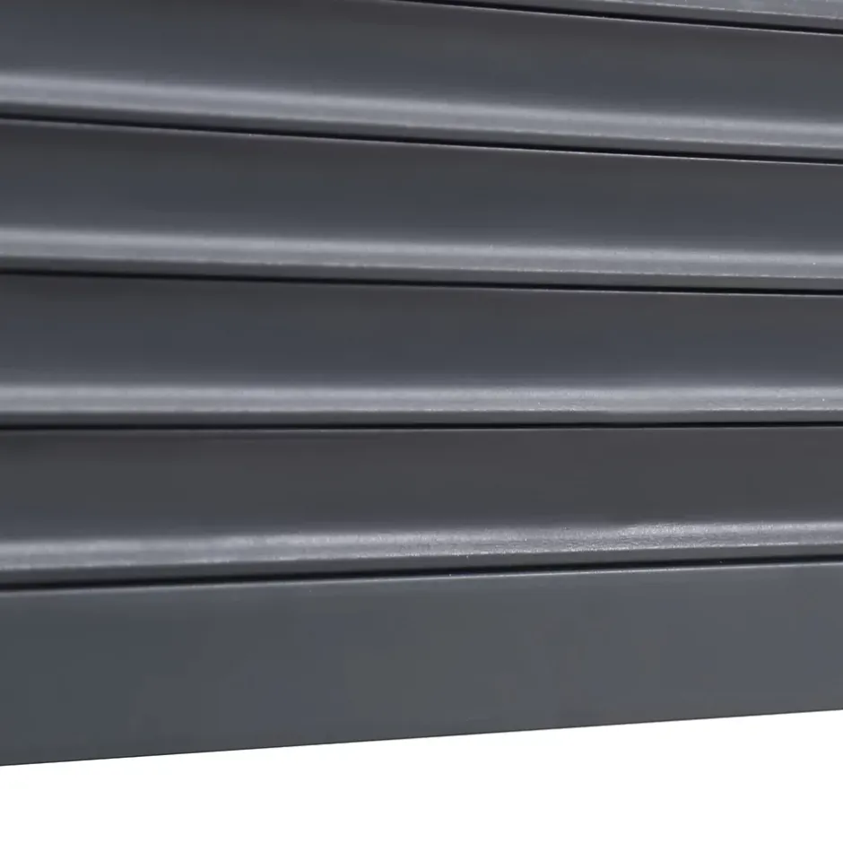 Volet roulant aluminium anthracite - ouverture motorisée - - l.120 x H.145 cm-Fortia Hot