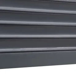 Volet roulant aluminium anthracite - ouverture motorisée - - l.240 x H.215 cm-Fortia Discount