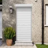 Fortia Volet roulant aluminium blanc - ouverture manuelle - - l.100 x H.220 cm