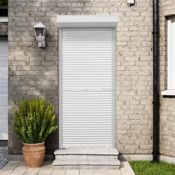 Fortia Volet roulant aluminium blanc - ouverture manuelle - - l.100 x H.220 cm