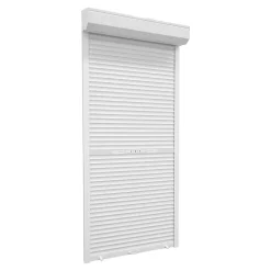 Fortia Volet roulant aluminium blanc - ouverture manuelle - - l.100 x H.220 cm