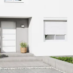 Fortia Volet roulant aluminium blanc - ouverture motorisée - - l.100 x H.175 cm