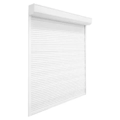 Volet roulant aluminium blanc - ouverture motorisée - - l.100 x H.125 cm-Fortia Outlet