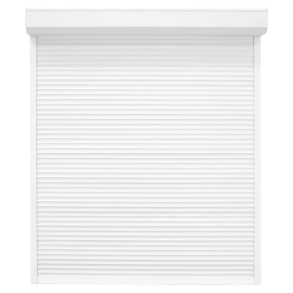 Fortia Volet roulant aluminium blanc - ouverture motorisée - - l.240 x H.215 cm