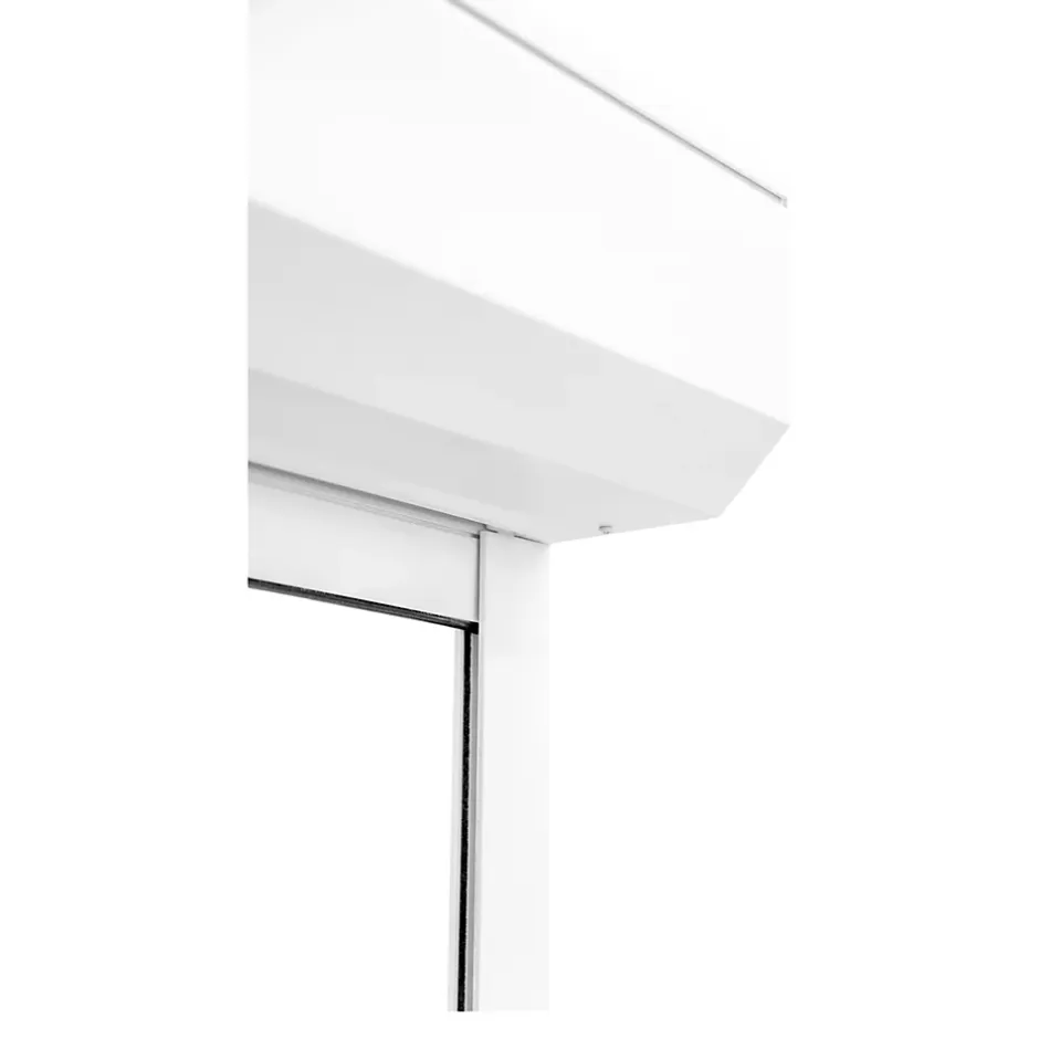 Volet roulant aluminium blanc - ouverture motorisée - - l.180 x H.215 cm-Fortia Outlet