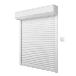 France Combi Volet roulant blanc électrique en aluminium H130 X L.120 cm