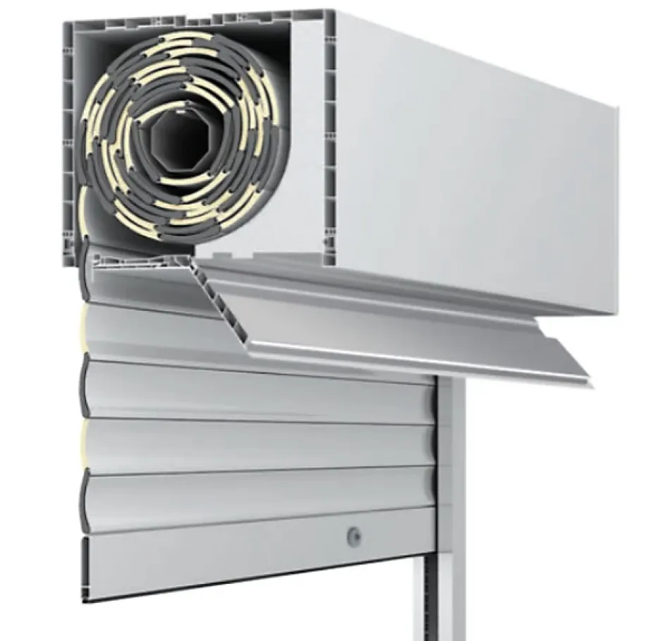 3 in 1 Volet roulant motorisé D-ROLL-50 RAL 9016 S&SO RS100 Radio (L.: 2000 mm x H.: 2000 mm)