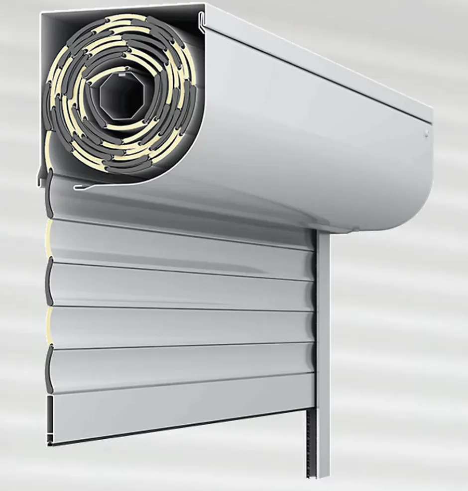 3 in 1 Volet roulant motorisé STANDART ROUND RAL 9016 Sompfy Oximo Radio (L.: 1000 mm x H.: 1200 mm)