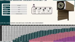 Volet roulant motorisé THERMO CONFORT-50 RAL Imitation bois Sompfy Oximo Radio (L.: 2400 mm x H.: 1350 mm)-3 in 1 Hot