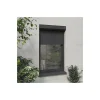 Volet roulant radio-télécommandé alu H 110 cm x L 100 cm gris-Volet-Moustiquaire New