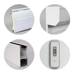 Volet roulant recoupable radio H140 cm x L150 cm ALU Blanc, fabriqué en France-Volet-Moustiquaire Best