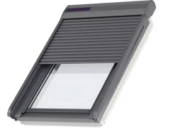 Velux Volet roulant rigide pour fenêtre de toit, gris anthracite, à énergie solaire, l.134 x H.140 cm, SSL UK08 0000S