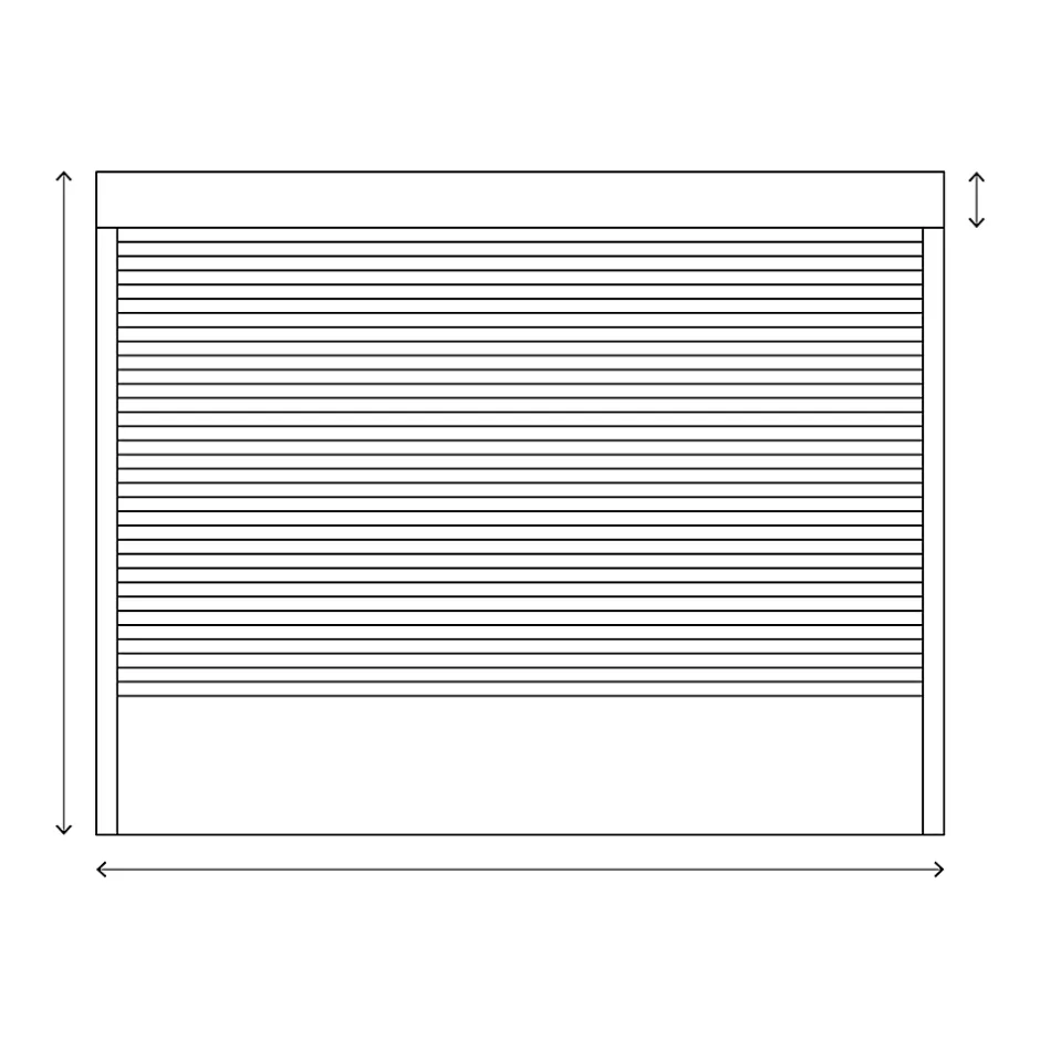 Volet roulant solaire aluminium anthracite - ouverture motorisée - - l.240 x H.215 cm-Fortia Online