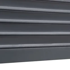 Volet roulant solaire aluminium anthracite - ouverture motorisée - - l.120 x H.125 cm-Fortia