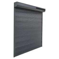 Fortia Volet roulant solaire aluminium anthracite - ouverture motorisée - - l.100 x H.135 cm