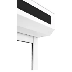 Volet roulant solaire aluminium blanc - ouverture motorisée - - l.240 x H.215 cm-Fortia Hot