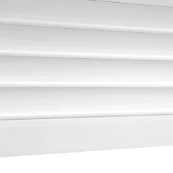 Volet roulant solaire aluminium blanc - ouverture motorisée - - l.240 x H.215 cm-Fortia Hot