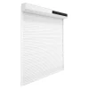 Volet roulant solaire aluminium blanc - ouverture motorisée - - l.120 x H.135 cm-Fortia Sale