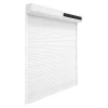 Fortia Volet roulant solaire aluminium blanc - ouverture motorisée - - l.90 x H.135 cm