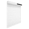 Volet roulant solaire aluminium blanc - ouverture motorisée - - l.120 x H.125 cm-Fortia Best