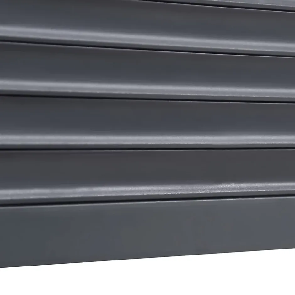 Fortia Volet roulant solaire aluminium anthracite - ouverture motorisée - - l.180 x H.215 cm