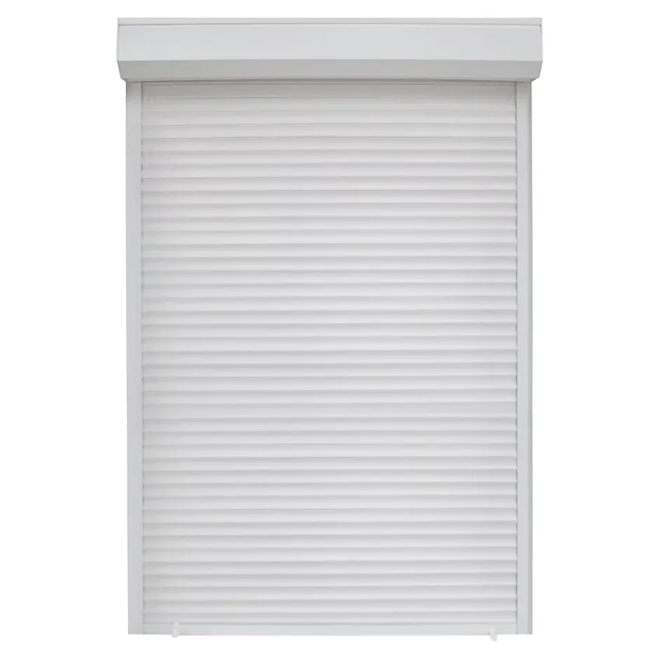 Fortia Volet roulant uPVC blanc - ouverture manuelle par sangle - - l.100 x H.175 cm