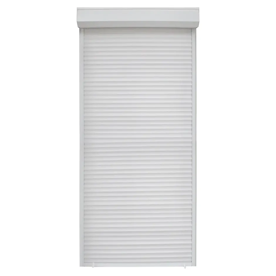 Volet roulant uPVC blanc - ouverture manuelle par sangle - - l.80 x H.215 cm-Fortia Discount