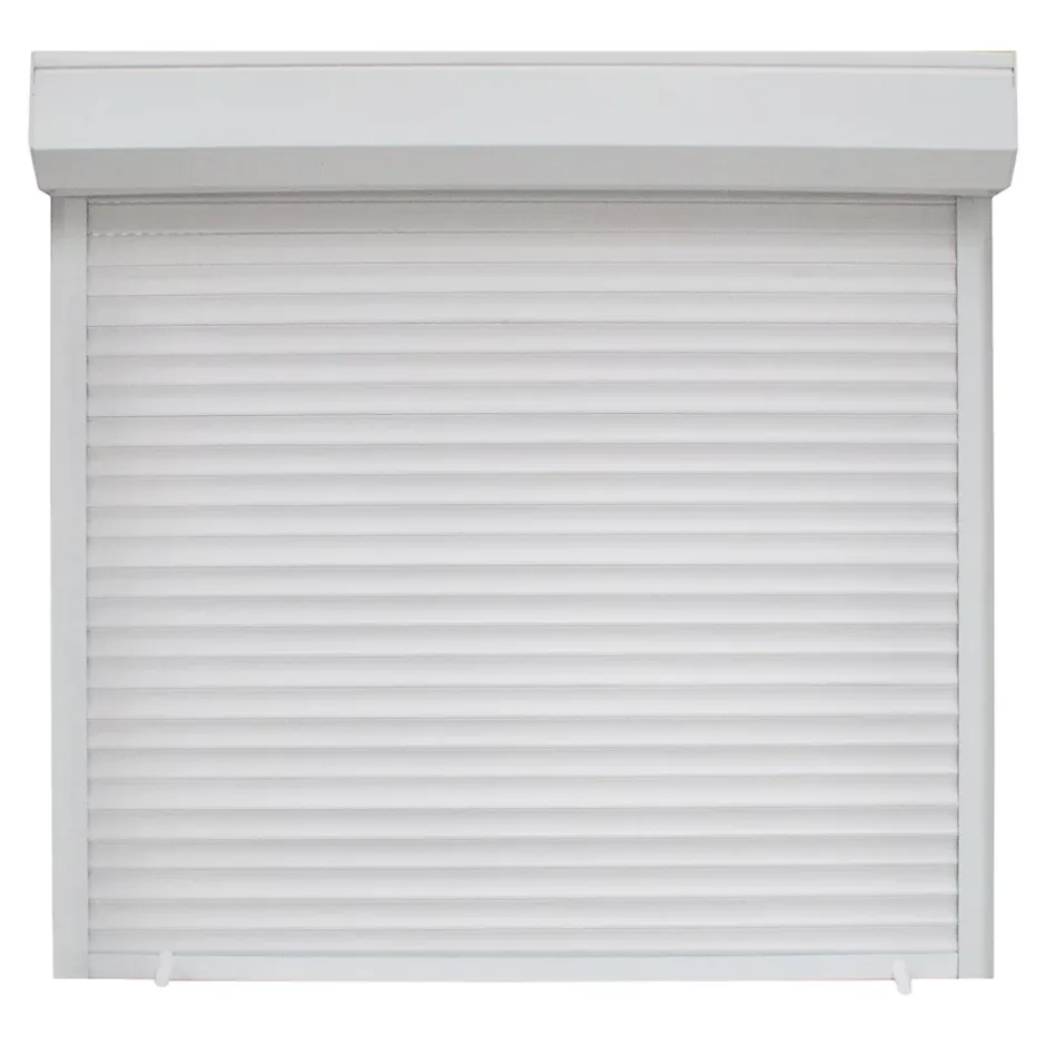 Volet roulant uPVC blanc - ouverture manuelle par sangle - - l.100 x H.115 cm-Fortia Clearance