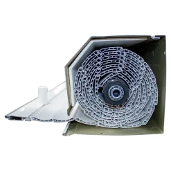 Volet roulant uPVC blanc - ouverture manuelle par sangle - - l.90 x H.155 cm-Fortia