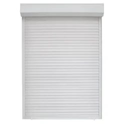 Volet roulant uPVC blanc - ouverture manuelle par sangle - - l.90 x H.155 cm-Fortia