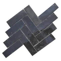 Véritable BEJMAT artisanal marocain 4.5 x 14.5 cm NOIR-Concept Mosaïque Hot