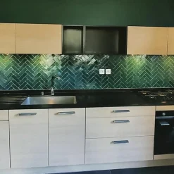 Véritable BEJMAT artisanal marocain 4.5 x 14.5 cm VERT-Concept Mosaïque Hot