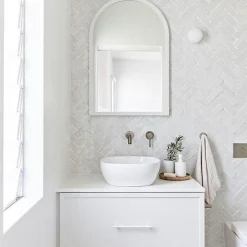 Concept Mosaïque Véritable BEJMAT artisanal marocain 4.5 x 14.5 cm BLANC