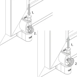 Abus Vérrou de fenêtre coulissante blanc