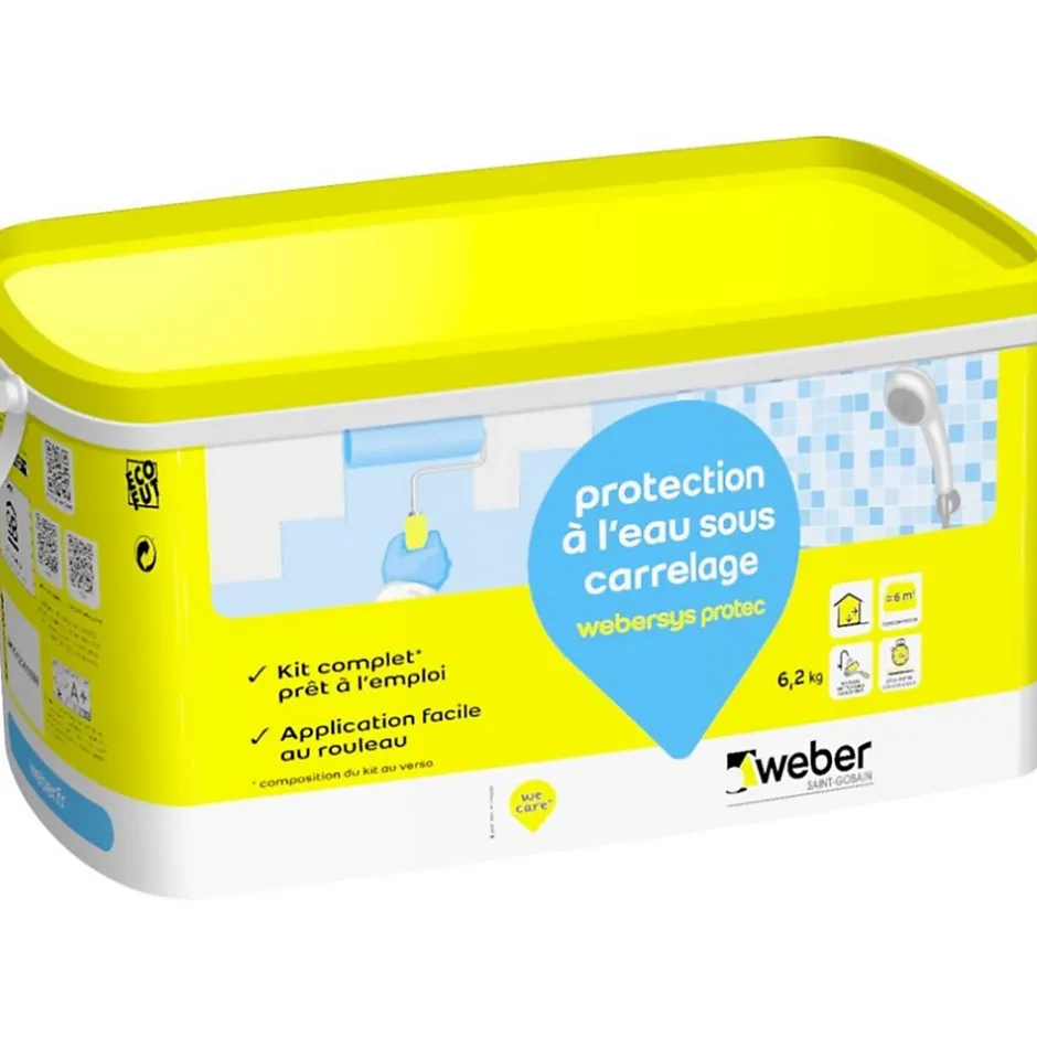 Weber .sys protec ( kit de 6 m², seaux de 7 kg, 20 kg) - SYS PROTECT KIT 6m²