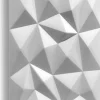 8x - 4m2 panneaux muraux 3D en polystyrène XPS flexibles 100 x 50 cm Revêtement mural et de plafond moderne Brillant White-Ikhemalarka Outlet